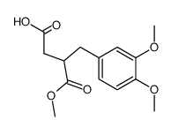 (+/-)-4-(3,4-dimethoxyphenyl)-3-methoxycarbonylbutanoic acid结构式