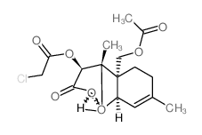 Trichothec-9-en-3-one, 15-(acetyloxy)-4-[(chloroacetyl)oxy]-12, 13-epoxy-, (4.beta.)- Structure