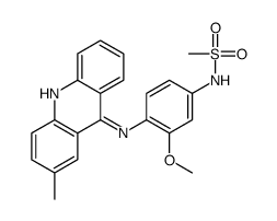 N-[3-methoxy-4-[(2-methylacridin-9-yl)amino]phenyl]methanesulfonamide结构式