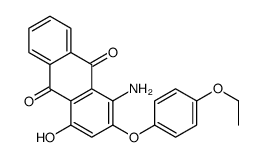 1-amino-2-(4-ethoxyphenoxy)-4-hydroxyanthracene-9,10-dione结构式