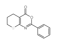 4H,5H-Thiopyrano[2,3-d][1,3]oxazin-4-one,6,7-dihydro-2-phenyl-结构式