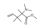 methyl 2-dimethylamino-2,3,3-trimethyl-4-pentenoate结构式
