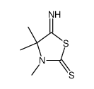 imino-5 trimethyl-3,4,4 thiazolidine thione-2 Structure