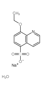 一水8-乙氧基喹啉-5-磺酸钠结构式