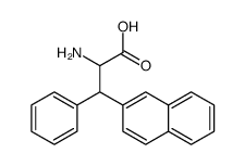 2-amino-3-naphthalen-2-yl-3-phenylpropanoic acid结构式