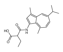 2-[(3,8-dimethyl-5-propan-2-ylazulen-1-yl)carbamoyl]butanoic acid Structure