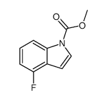 4-fluoro-1-methoxycarbonylindole Structure