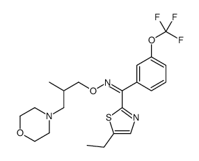 (Z)-1-(5-ethyl-1,3-thiazol-2-yl)-N-(2-methyl-3-morpholin-4-ylpropoxy)-1-[3-(trifluoromethoxy)phenyl]methanimine Structure