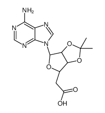 5'-Carboxy-2',3'-O-isopropylideneadenosine结构式