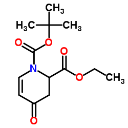 2-Ethyl 1-(2-methyl-2-propanyl) 4-oxo-3,4-dihydro-1,2(2H)-pyridinedicarboxylate结构式