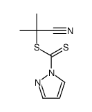 2-cyanopropan-2-yl pyrazole-1-carbodithioate结构式