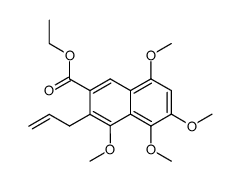 ethyl 4,5,6,8-tetramethoxy-3-(prop-2-enyl)-2-naphthoate Structure