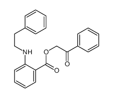 phenacyl 2-(2-phenylethylamino)benzoate结构式