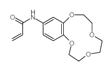 N-(2,5,8,11-tetraoxabicyclo[10.4.0]hexadeca-13,15,17-trien-15-yl)prop-2-enamide结构式