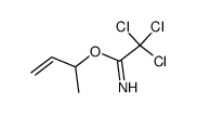 2,2,2-trichloroacetimidic acid 1-methylallyl ester Structure