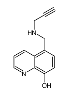 5-[(prop-2-ynylamino)methyl]quinolin-8-ol结构式