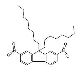 2,7-dinitro-9,9-dioctylfluorene Structure