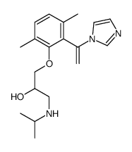 1-[2-(1-imidazol-1-ylethenyl)-3,6-dimethylphenoxy]-3-(propan-2-ylamino)propan-2-ol Structure