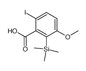 6-iodo-3-methoxy-2-(trimethylsilyl)benzoic acid Structure