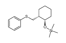 trimethyl(((1R,2R)-2-((phenylthio)methyl)cyclohexyl)oxy)silane Structure