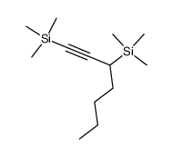 hept-1-yne-1,3-diylbis(trimethylsilane) Structure