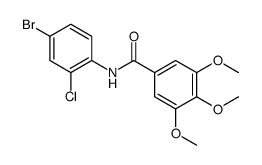 Benzamide, N-(4-bromo-2-chlorophenyl)-3,4,5-trimethoxy Structure