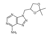 acetonide of 7-amino-3-(2,3-dihydroxypropyl)v-triazolo[4,5-d]pyrimidine Structure