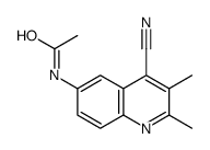 Cinchoninonitrile,6-acetamido-2,3-dimethyl- (4CI) structure