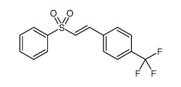 Benzene, 1-[(1E)-2-(phenylsulfonyl)ethenyl]-4-(trifluoromethyl)结构式