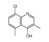 4-Quinolinol, 8-chloro-3,5-dimethyl结构式