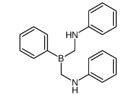 N-[[anilinomethyl(phenyl)boranyl]methyl]aniline结构式