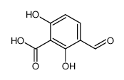 3-formyl-2,6-dihydroxy-benzoic acid结构式