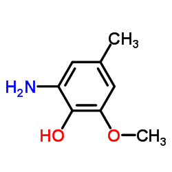 Phenol,2-amino-6-methoxy-4-methyl-结构式