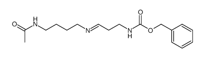 benzyl (3-((4-acetamidobutyl)imino)propyl)carbamate结构式
