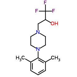 3-[4-(2,6-DIMETHYLPHENYL)PIPERAZINO]-1,1,1-TRIFLUORO-2-PROPANOL结构式