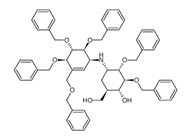 2,3,4',5',6',7'-hexa-O-benzylvalidoxylamine A结构式