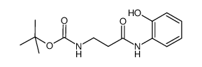 [2-(2-hydroxy-phenylcarbamoyl)-ethyl]-carbamic acid tert-butyl ester Structure