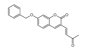 3-(3-oxobut-1-enyl)-7-benzyloxycoumarin结构式