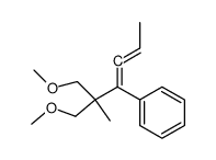 5,5-di(methoxymethyl)-4-phenylhexa-2,3-diene Structure