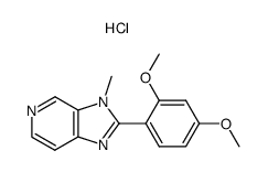 2-(2,4-dimethoxyphenyl)-3-methylimidazo<4,5-c>pyridine hydrochloride结构式