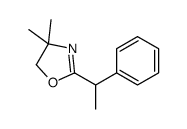 4,4-dimethyl-2-(1-phenylethyl)-5H-1,3-oxazole结构式