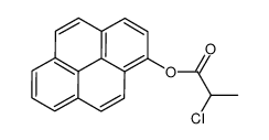 pyren-1-yl 2-chloropropanoate Structure