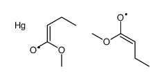 bis(1-methoxy-1-oxobutan-2-yl)mercury Structure