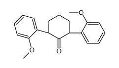 (2R,6S)-2,6-bis(2-methoxyphenyl)cyclohexan-1-one结构式