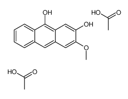 acetic acid,3-methoxyanthracene-2,9-diol结构式