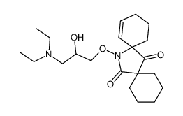 14-(3-Diethylamino-2-hydroxy-propoxy)-14-aza-dispiro[5.1.5.2]pentadec-9-ene-7,15-dione结构式