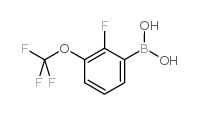 [2-氟-3-(三氟甲氧基)苯基]硼酸结构式
