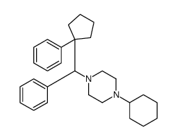 1-cyclohexyl-4-[phenyl-(1-phenylcyclopentyl)methyl]piperazine Structure