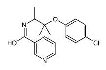 N-[3-(4-chlorophenoxy)-3-methylbutan-2-yl]pyridine-3-carboxamide Structure