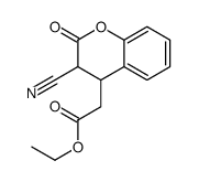ethyl 2-(3-cyano-2-oxo-3,4-dihydrochromen-4-yl)acetate Structure